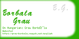 borbala grau business card